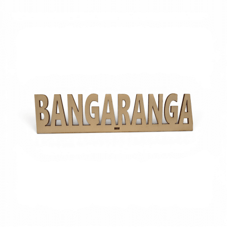 Дървен надпис табелка BANGARANGA